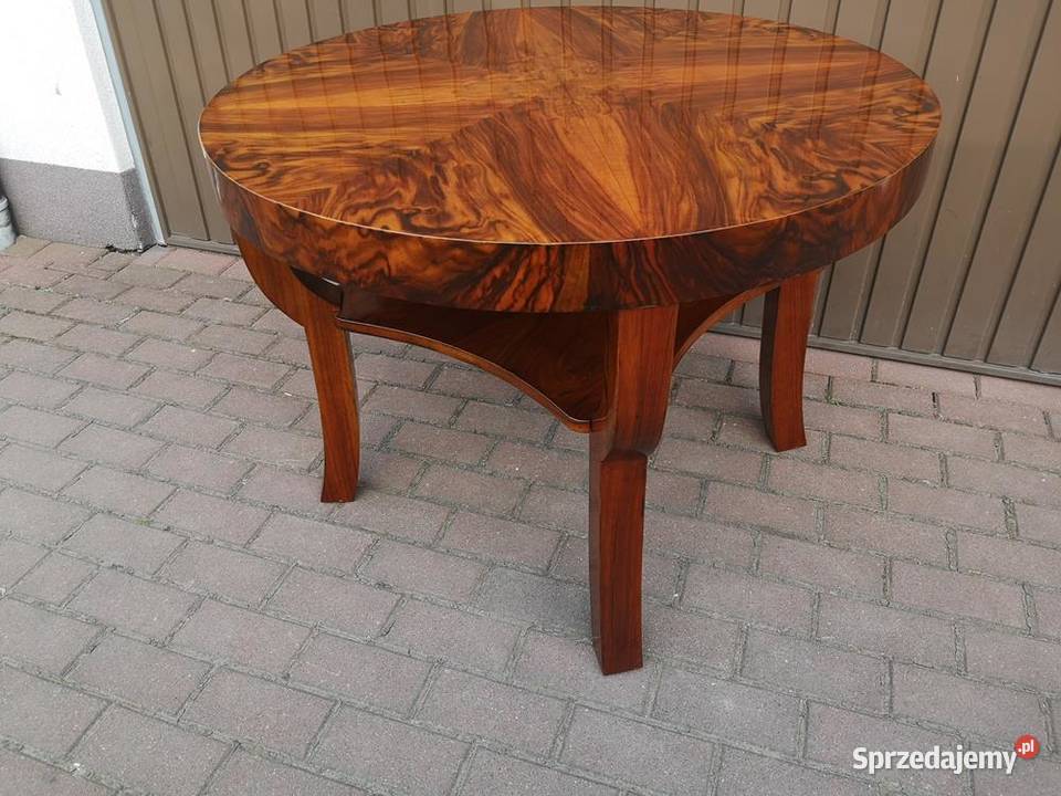 Stolik ArtDeco Orzech 94 Politura Antyk Stary Swarzędz sprzedam