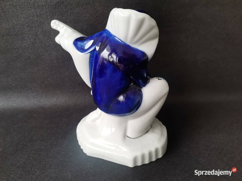 Stara figurka porcelanowa Pierrot Grajek Janina Katowice sprzedam