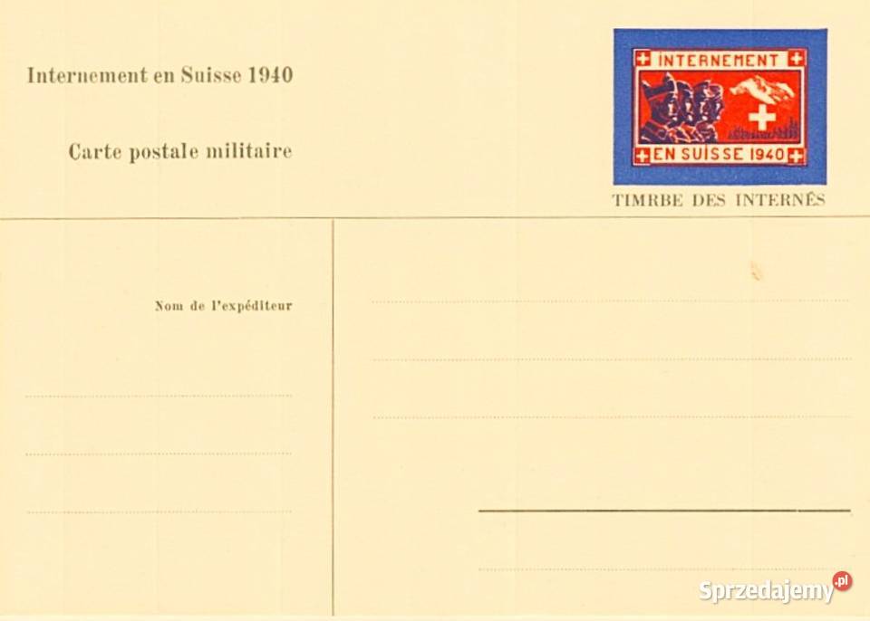 POLSKA 1940 Internowanie Karta Pocztowa Czysta Człuchów sprzedam