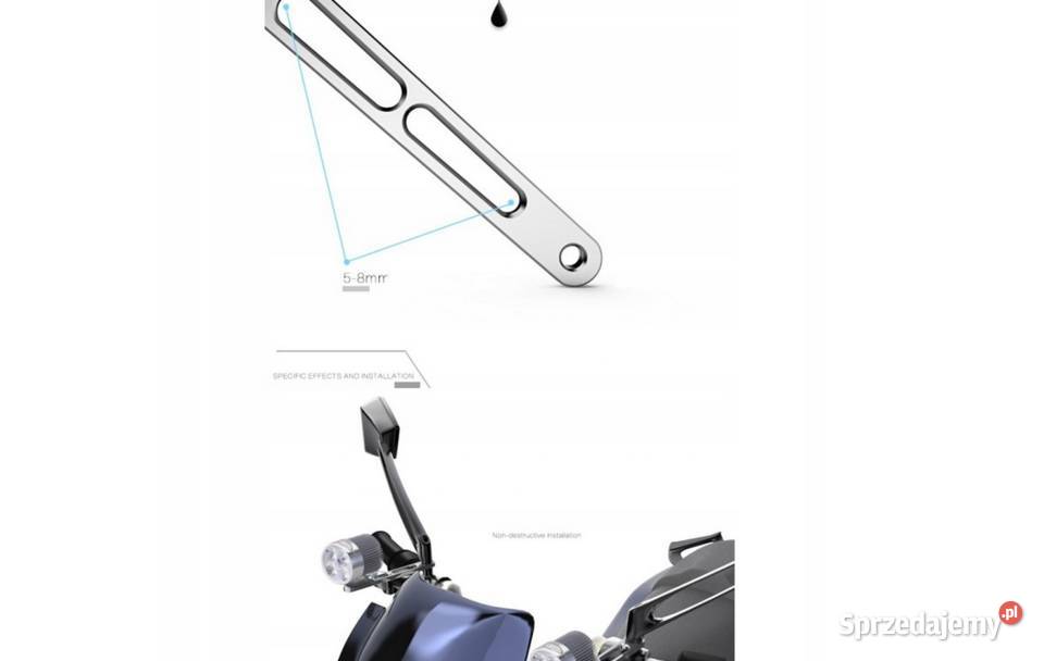 UCHWYT NA KIEROWNICE MOTOCYKLA KAMERA LIGHTBAR Sosnowiec