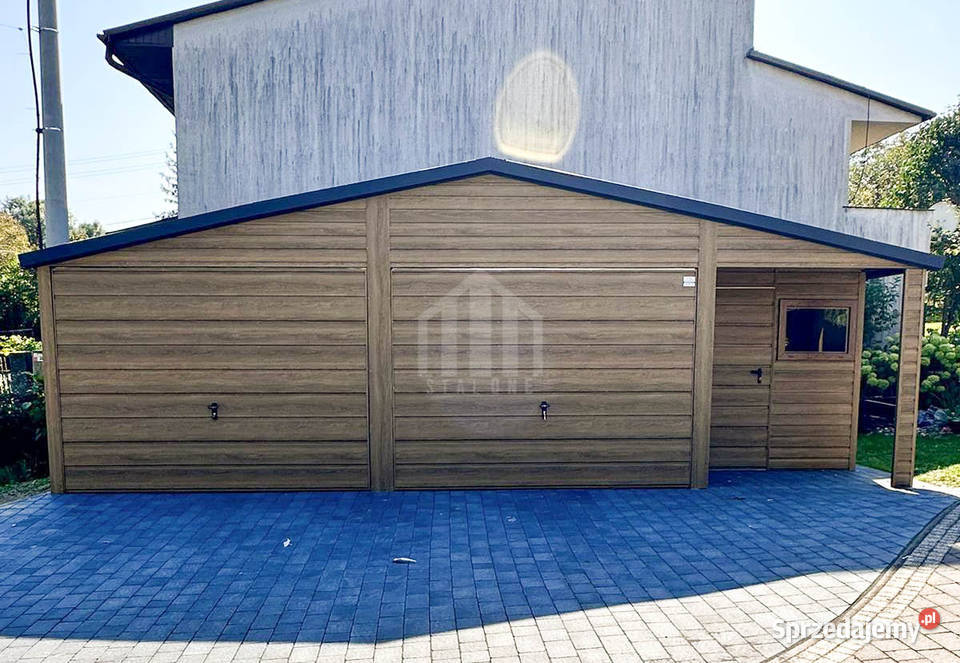 Garaż blaszany 8x6 wnęka brama drzwi okno 48m2 Rawa Mazowiecka