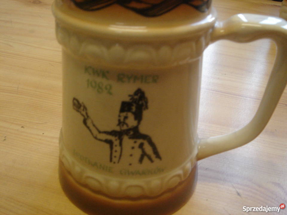 KUFEL CERAMICZNY GÓRNICZY PAMIĄTKOWY Rybnik