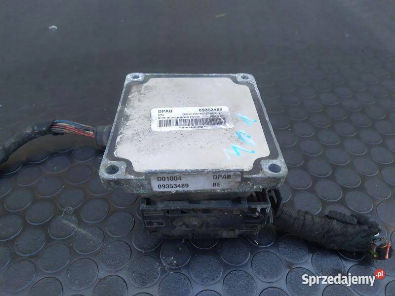 STEROWNIK SILNIKA KOMPUTER OPEL DPAB 09353489 Czujniki i sterowniki śląskie Rudziniec