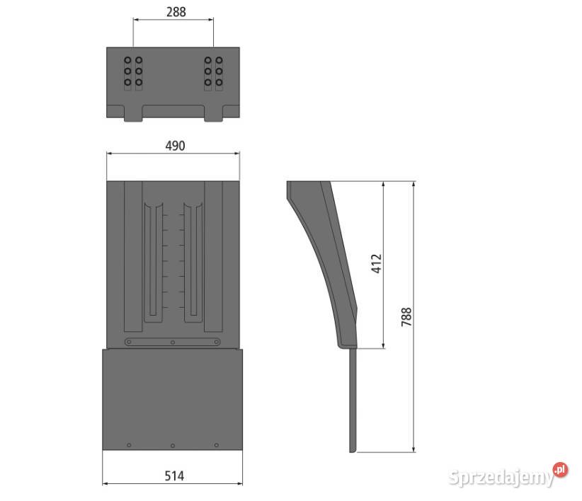 Błotnik Vario 4904 z chlapaczem 376 SG B514490mm Przysieka Polska