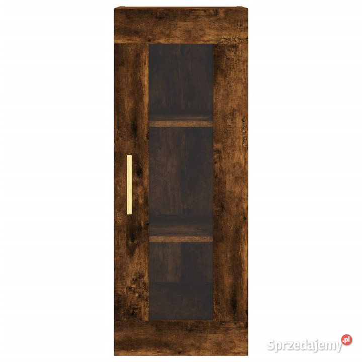 Wysoka szafka przydymiony dąb 345x34x180 mazowieckie