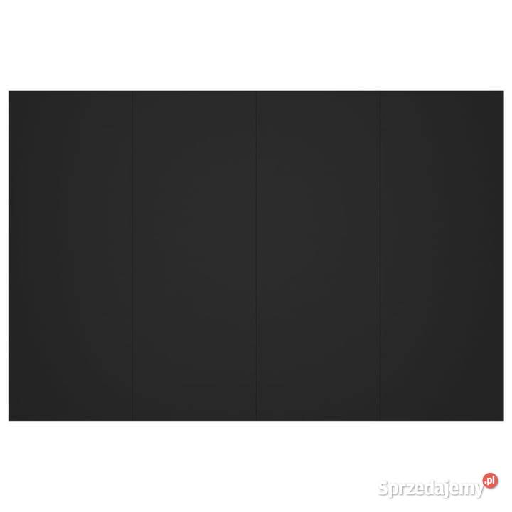 Wezgłowie łóżka czarne 120x15x80 materiał Warszawa