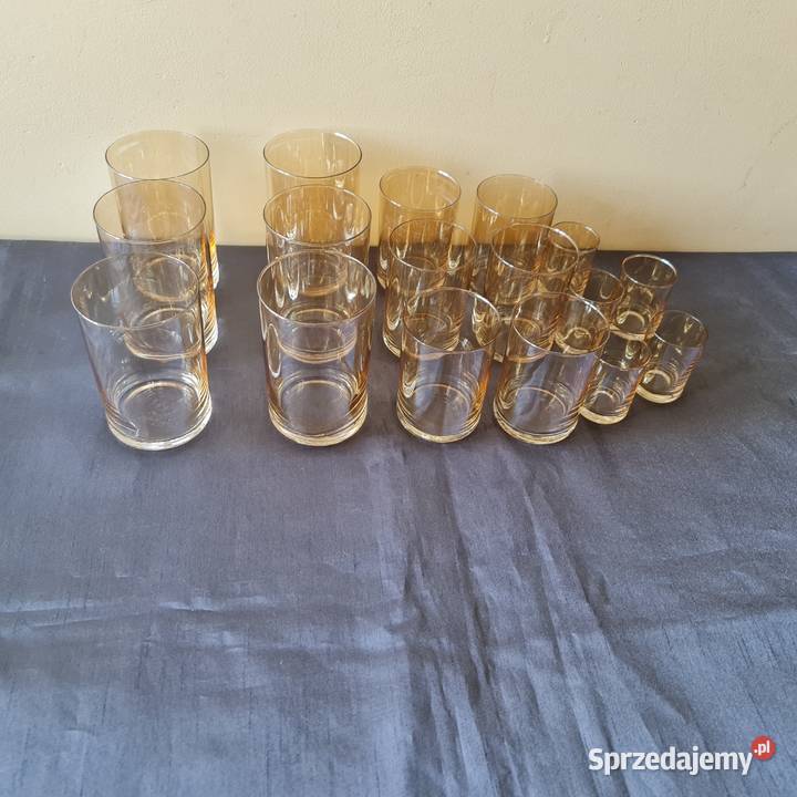 Zestaw 3 - częściowy:szklanki, szklaneczki,  kieliszki