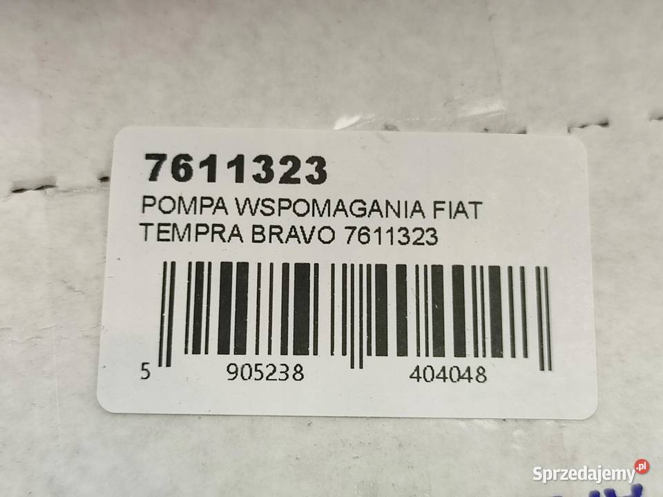 POMPA WSPOMAGANIA FIAT TEMPRA DTD 19891996 NOWA osobowe