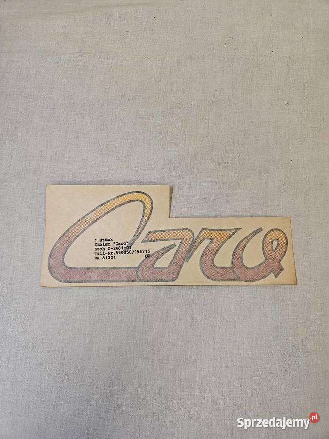 Naklejki FSO CARO sprzedam