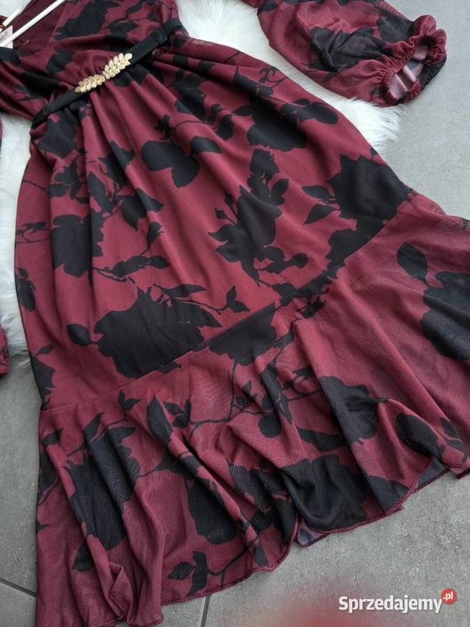 Sukienka z Siateczki bordo XSS kolorowy Rybnik