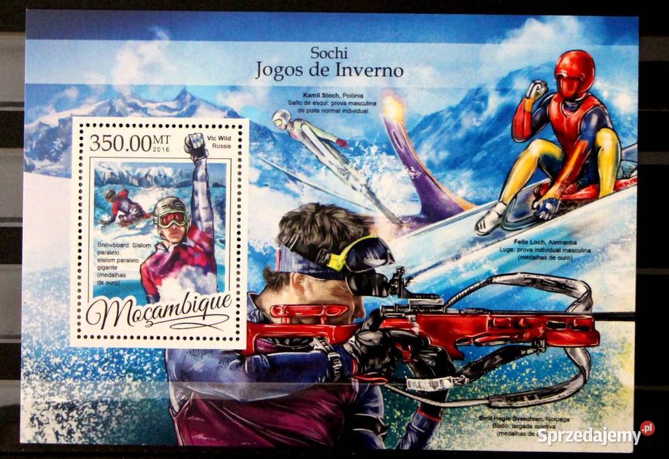 Mozambik sport Filatelistyka Kolekcje Oborniki