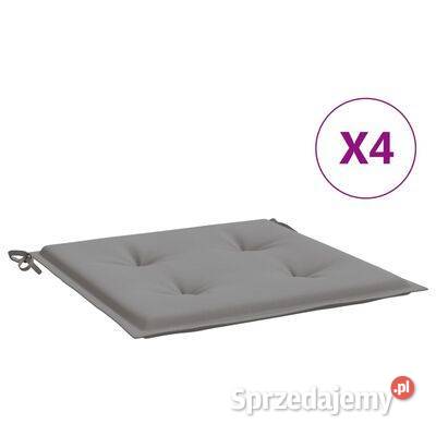 vidaXL Poduszki na krzesła ogrodowe 4 szare Warszawa