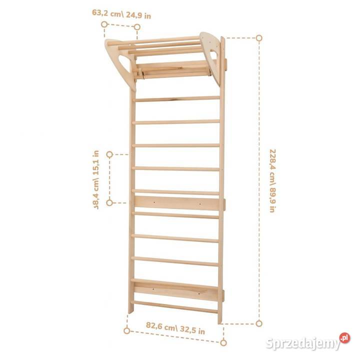 drabinka gimnastyczna Light XL drewno Kraków