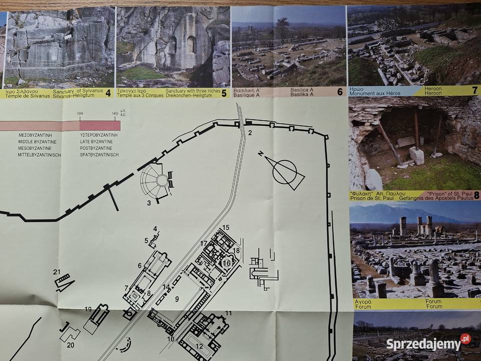 Grecja Philippi map karte Kraków