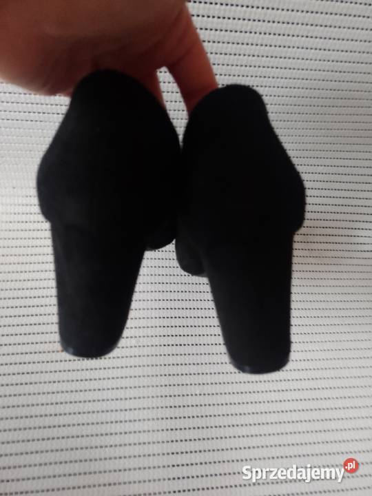 40 Czarne Mega wygodne czółenka biznesowe z 25.4cm Kraków