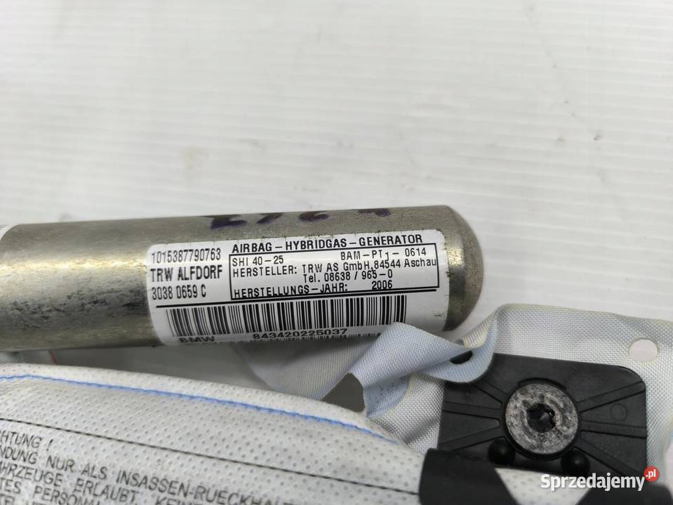 KURTYNA POWIETRZNA LEWA BMW X3 E83 843420225037