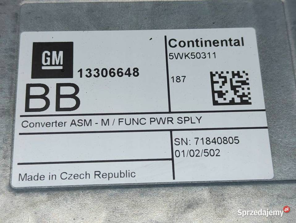 Moduł Nawigacji Opel Karl 13306648 Pleszew