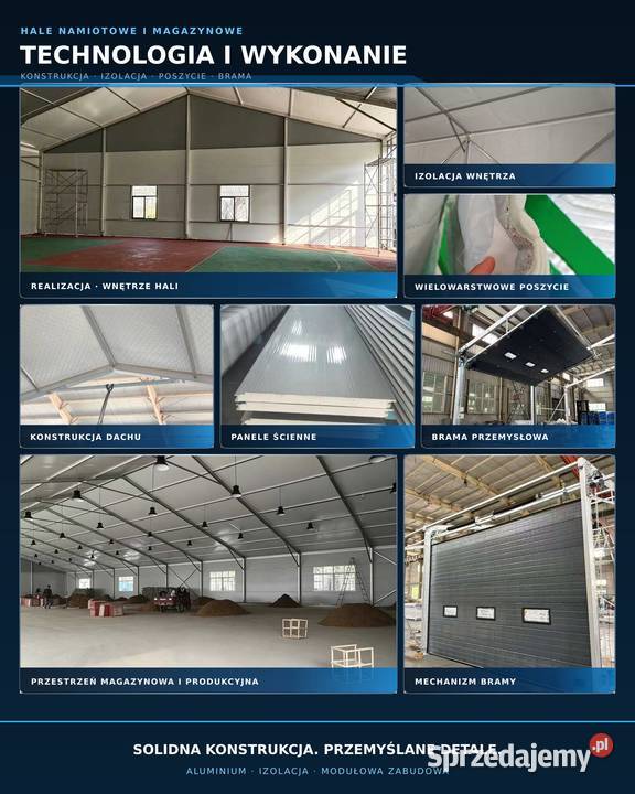 Hala Namiotowa Magazynowa Produkcyjna 10x15m 850 Katowice