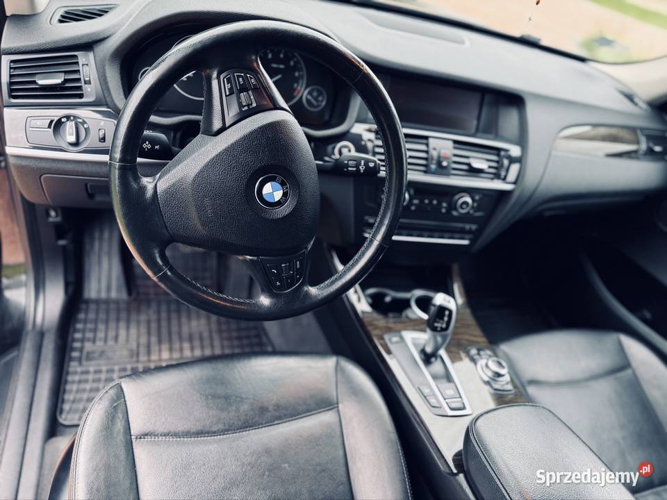 Bmw X3 F25 30 28i full kamery 360 czarna skóra reflektory ksenonowe