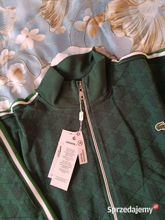 Komplet dresowy Lacoste Monogram kolor zielony Białystok