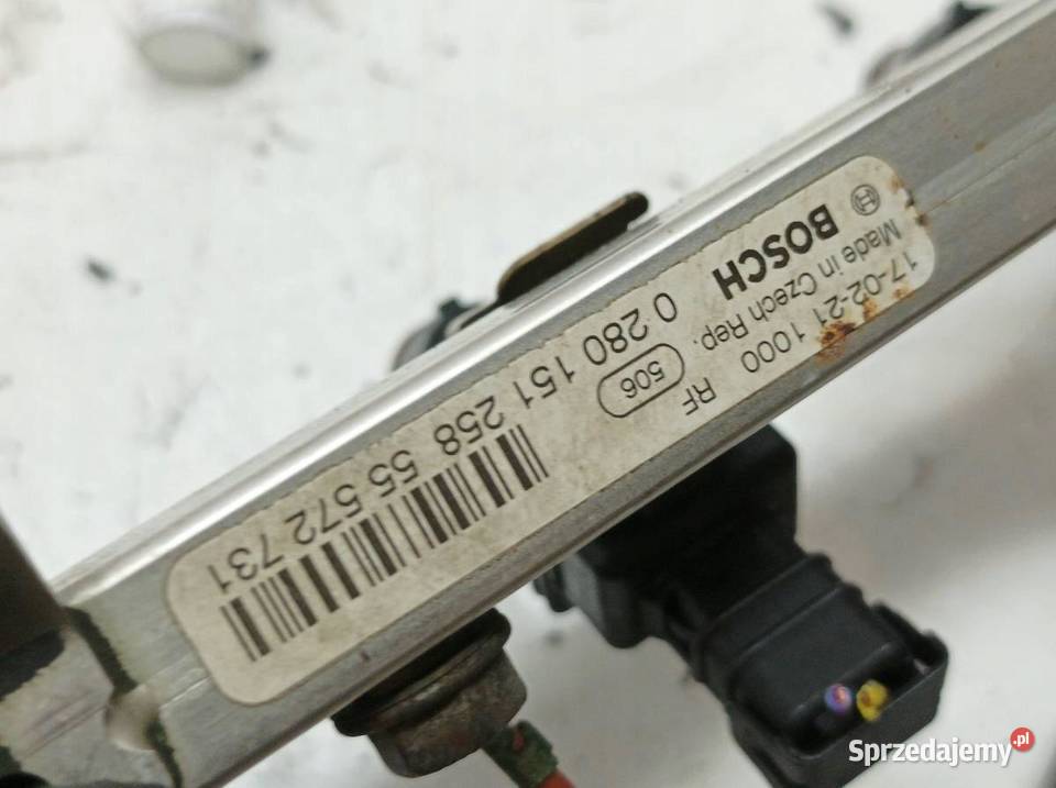 LISTWA WTRYSKOWA 0280151258 12 16V Opel Corsa V