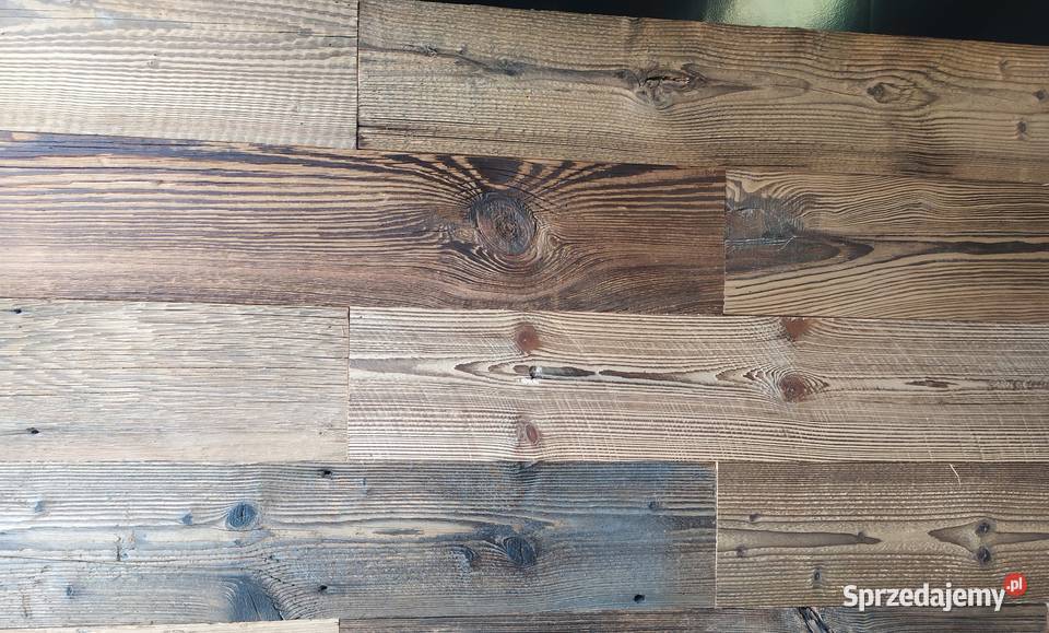 Stare drewno deski na ścianę z rozbiórki stodoły małopolskie