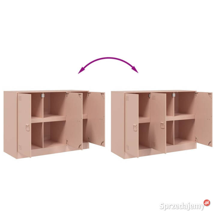 Szafka różowa 99x39x73 stal WM841722 Warszawa