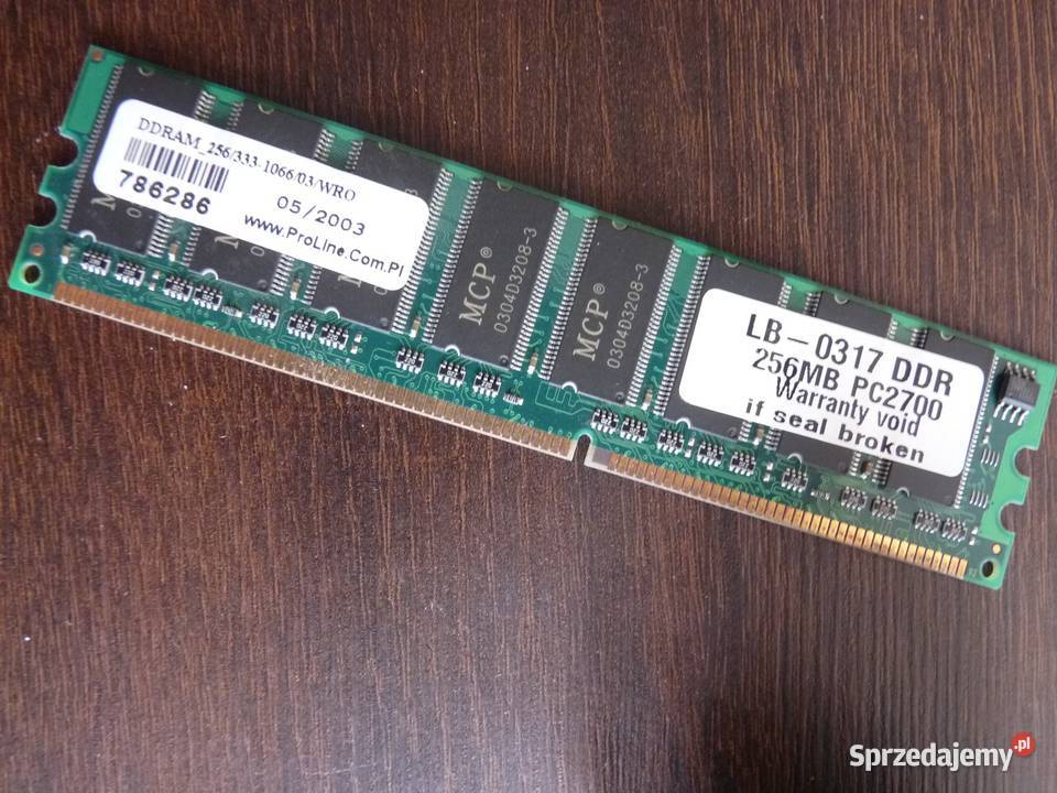 Pamięć PC2700 MPC DDRAM 256333 Wrocław