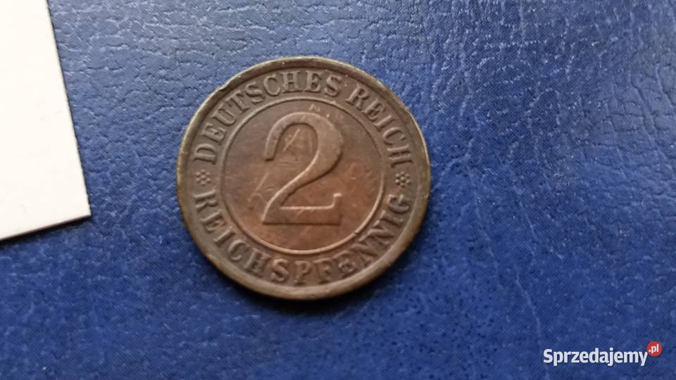 Stare monety 2 pfennig 1924 A Niemcy Lesko sprzedam