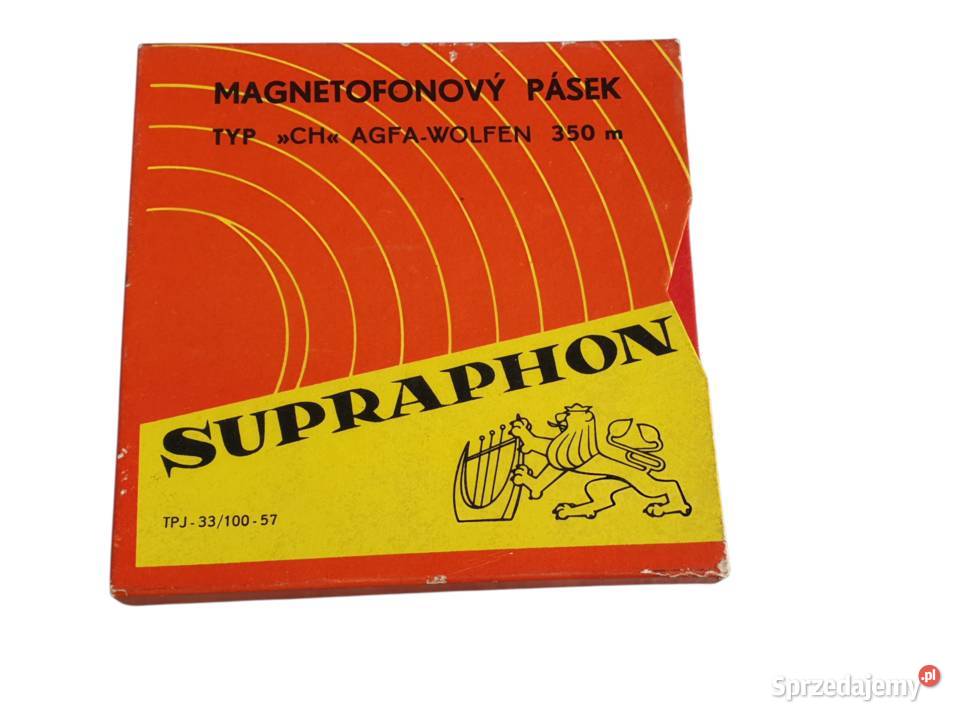 Stara taśma szpulkowa magnetofonowa SUPRAPHON CH