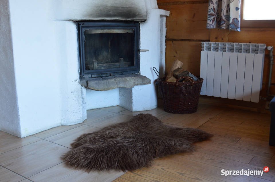 Skóra Owcza 100 Naturalna Brązowa Bryza Kręcony Dom i Ogród Szaflary