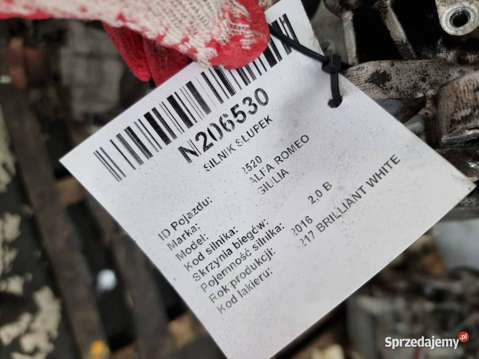 SILNIK SŁUPEK ALFA ROMEO GIULIA 55273835 20T Pozostałe kujawsko-pomorskie