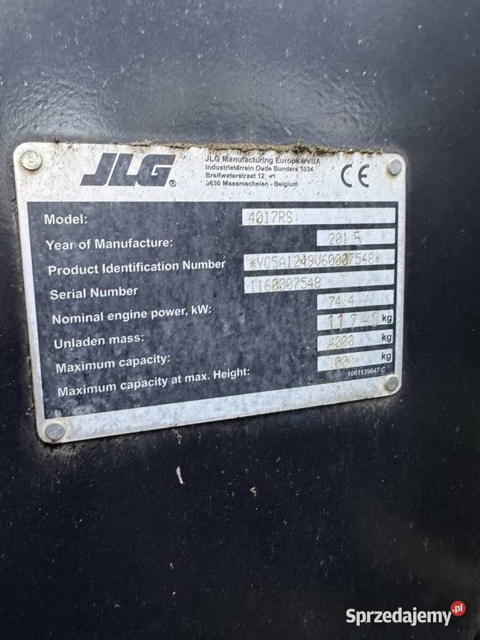 Ładowarka teleskopowa JLG 4017 RS 2015 sprzedam