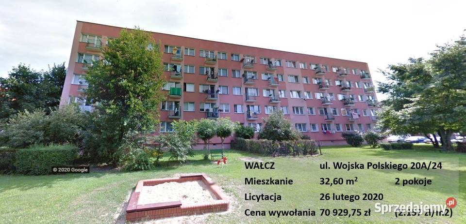 Mieszkanie 2 pokoje Wojska Polskiego 20A 32.6m2 Wałcz