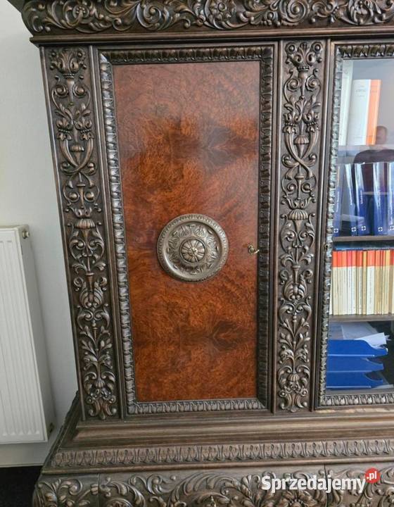 Neorenesansowy komplet gabinetowy z 1925 roku dolnośląskie Wrocław sprzedam