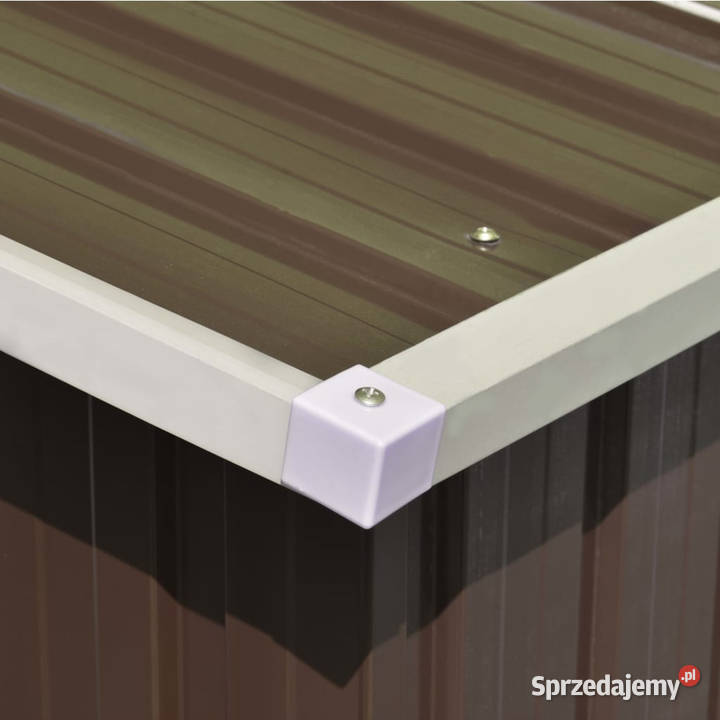 Szopa ogrodowa 257 x 392 x 181 metal brązowa Warszawa