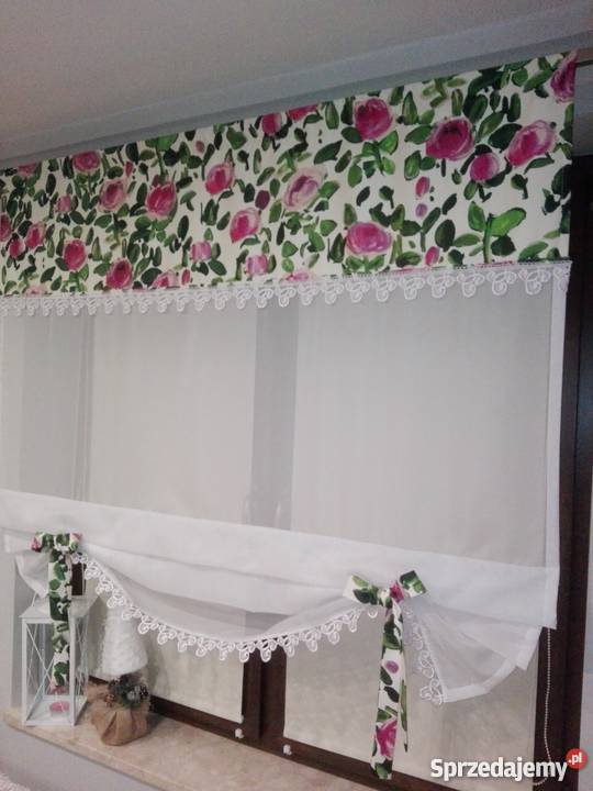 firana roletka kwiaty Wyposażenie wnętrz Nowa Wieś sprzedam