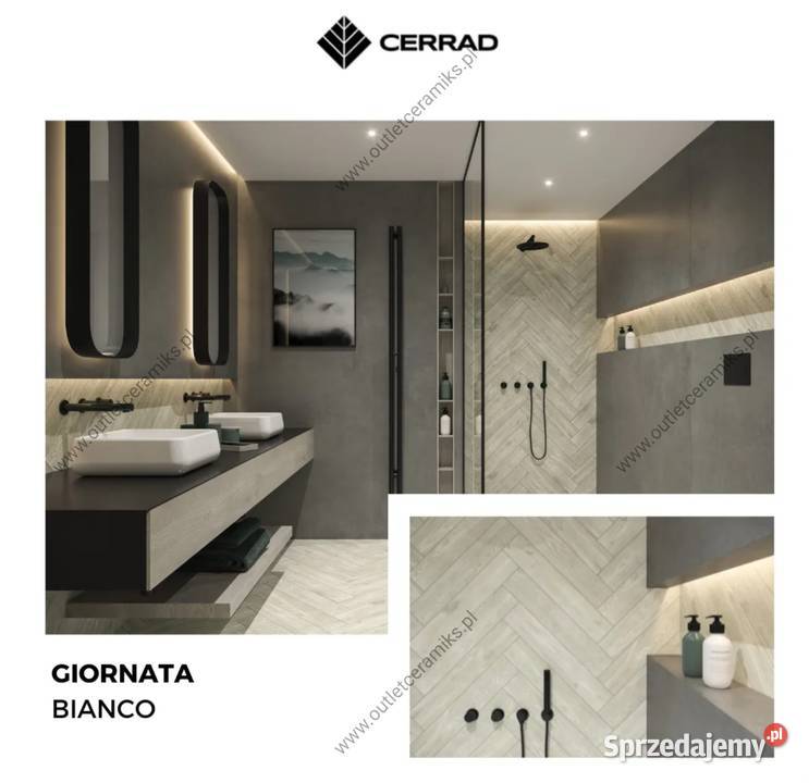 Płytki podłogowe drewnopodobne jodełka 60x11 mazowieckie Radom