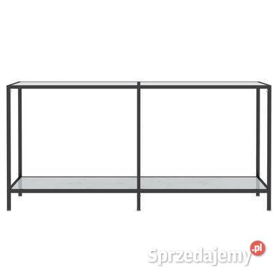 vidaXL Stolik konsolowy biały 160x35x755 szkło Warszawa sprzedam