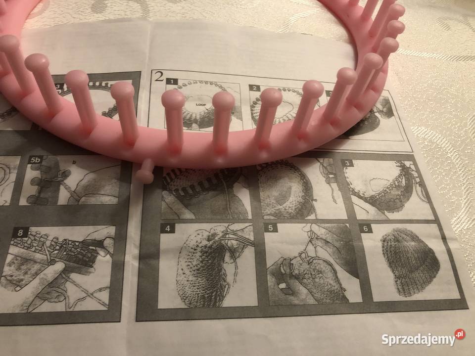 obręcz dziewiarska na golf komin czapkę 23 Rękodzieło Zegrze