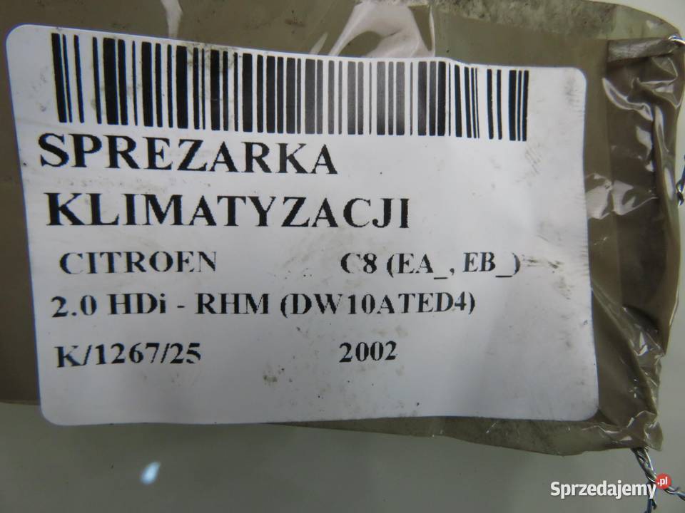KOMPRESOR KLIMATYZACJI CITROEN C8 20 HDi