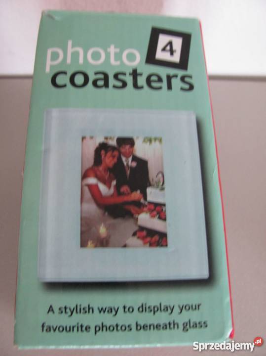 Szklane podstawki z wkładem na zdjęcia Zamość