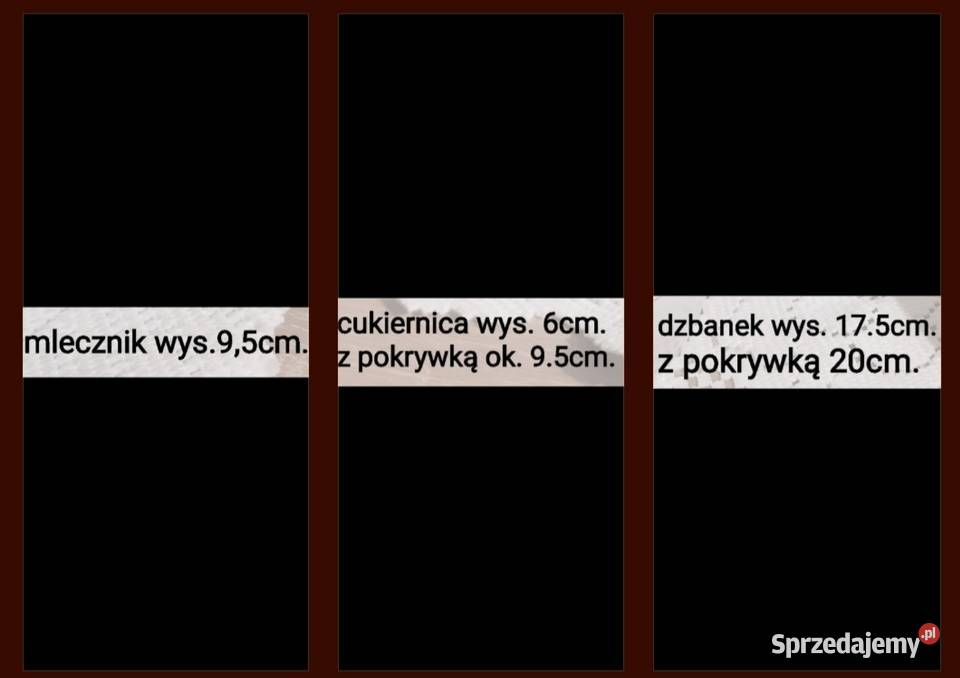 Porcelana Chodzież PRL komplet