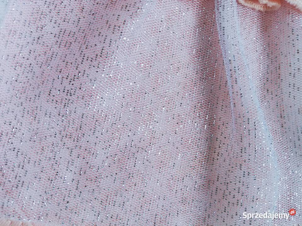 Sukienka body tiul kokardka falbanki Pabbuc 74 dziewczynka Katowice