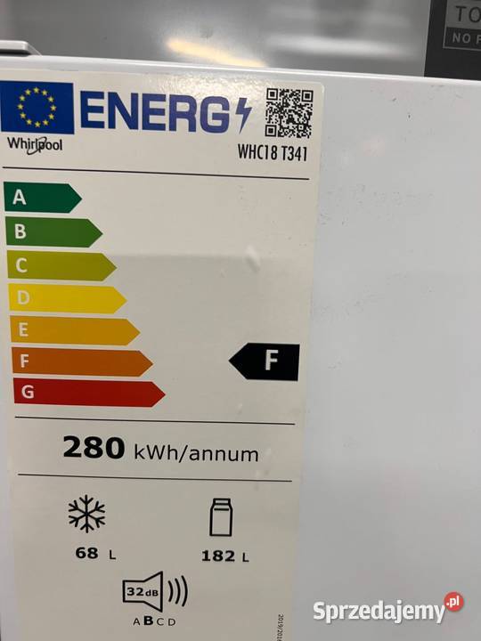 Lodówka do zabudowy Nofrost 177 Whirlpool WHC18 Warszawa