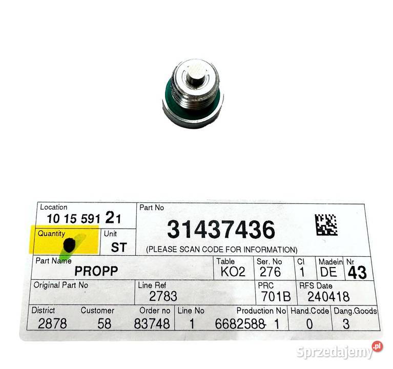 VOLVO S60 V60 S90 V90 XC60 XC90 II HYB korek Bielany Wrocławskie