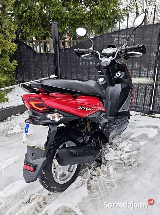 Skuter Sym Jet 4 RX 50cc 2022r 2900 FULL LED nieuszkodzony Łask