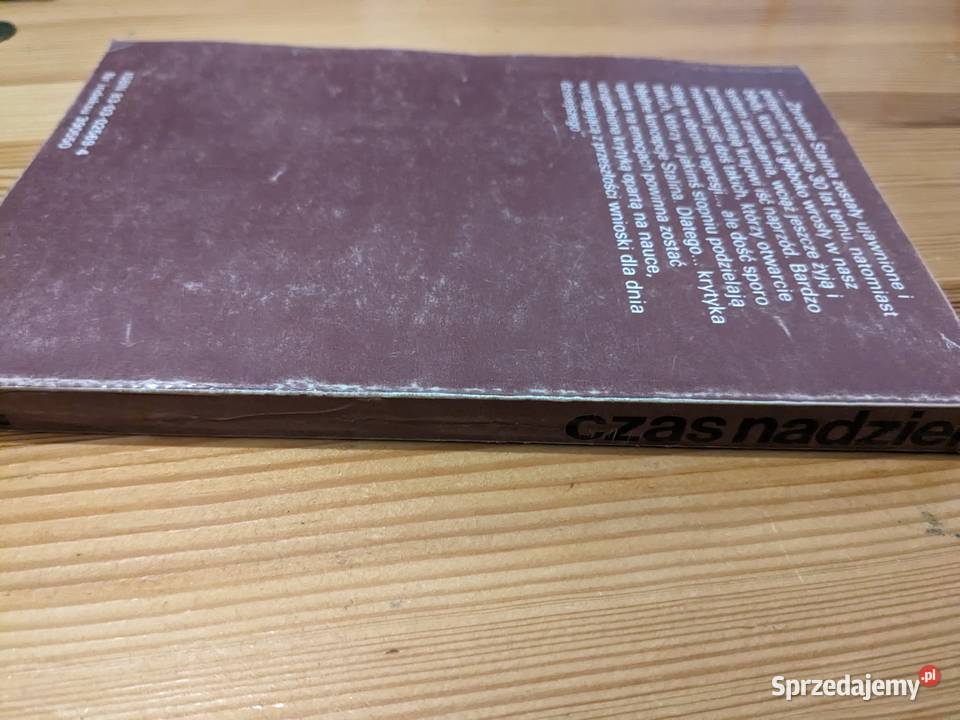 Czas nadziei 1988r Robert Jurczakowski Stan real Rok wydania 1988 Warszawa