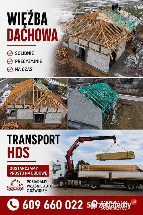 Więźba dachowa Sprzedaż Montaż Nowa Brzeźnica