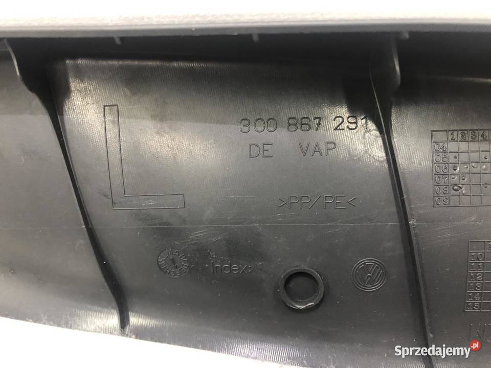 OSŁONA SŁUPKA LEWA VW PASSAT B6 3C0867291 Szyby